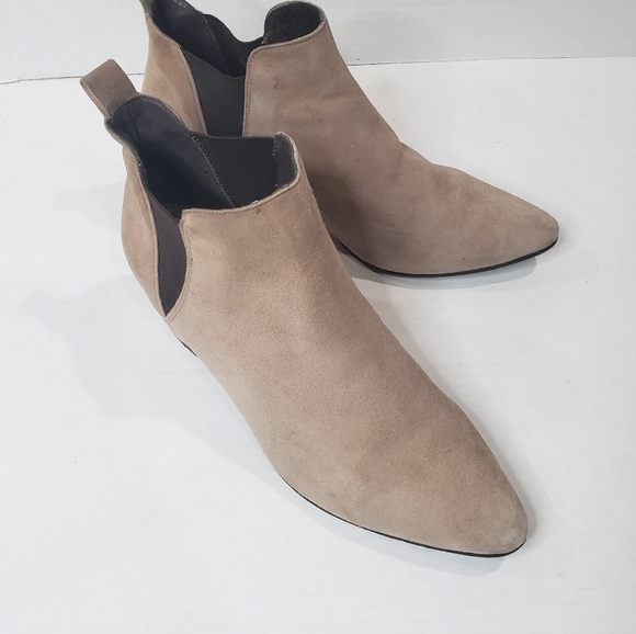 Office London Pointed Toe Suede Ankle Booties Size 39 - Picture 3 of 14